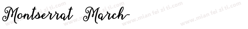 Montserrat 作者March字体转换